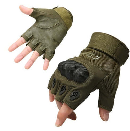 Half Finger Hard Knuckle Gloves Tactical