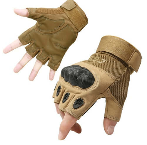Half Finger Hard Knuckle Gloves Tactical