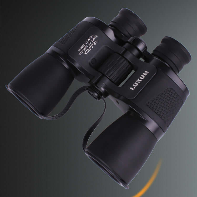 Military HD Night Vision Binoculars in sleek black design, featuring durable metal and rubber material.