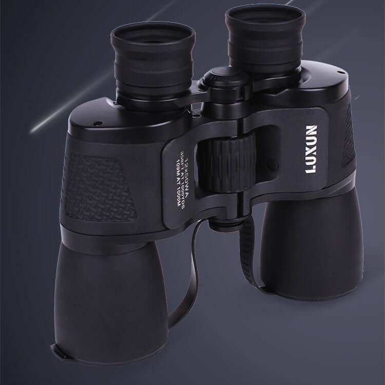 Military HD Night Vision Binoculars in sleek black design, waterproof and sturdy construction for outdoor use.